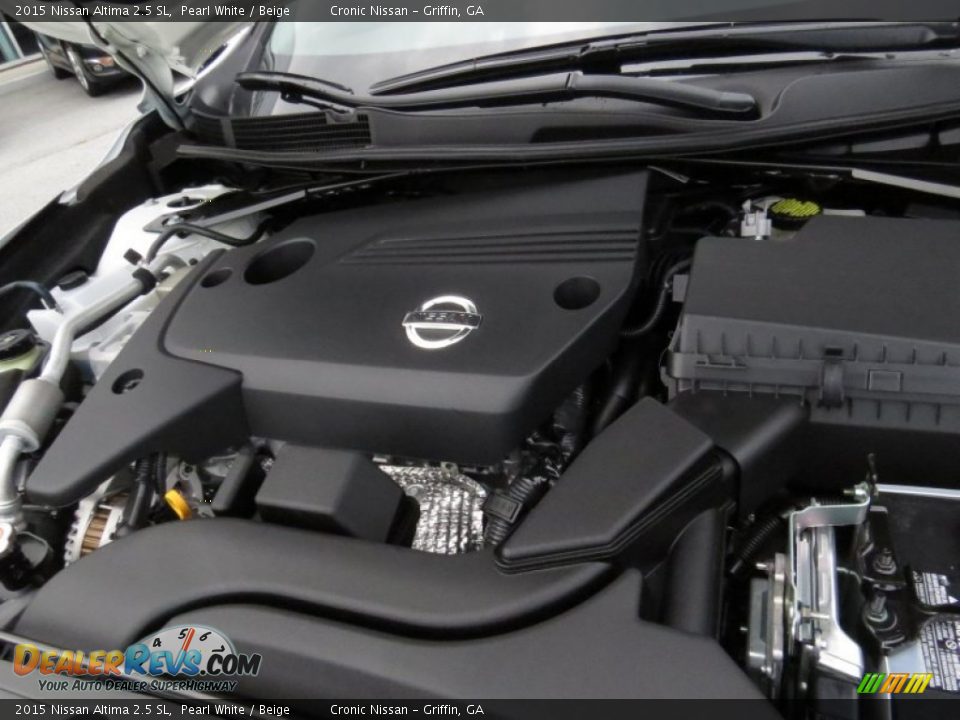 2015 Nissan Altima 2.5 SL Pearl White / Beige Photo #14