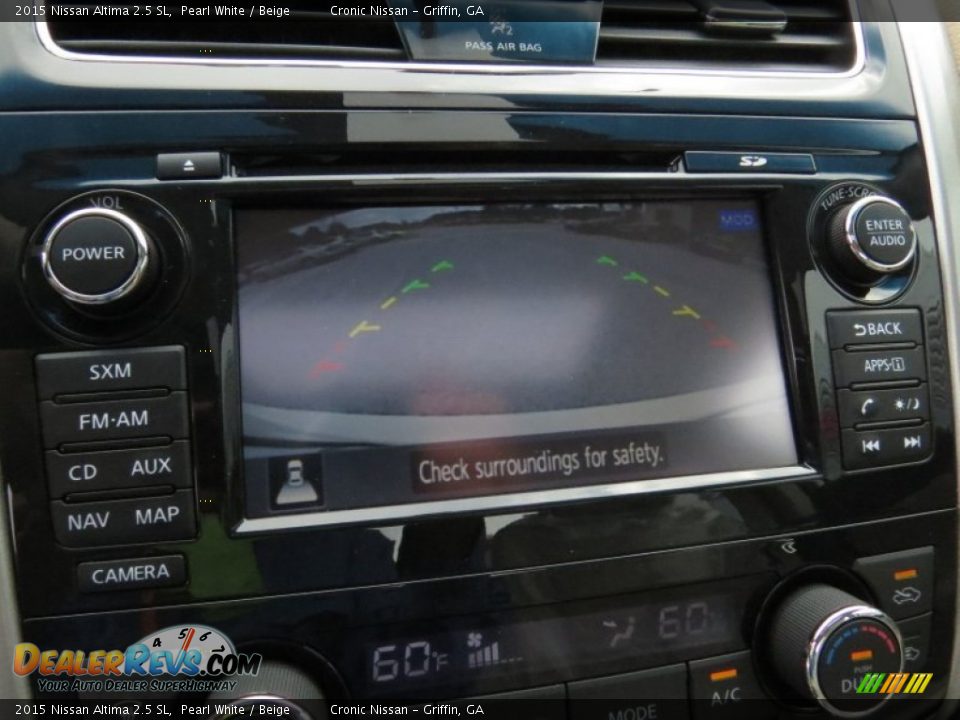2015 Nissan Altima 2.5 SL Pearl White / Beige Photo #17