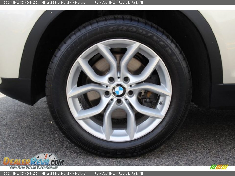 2014 BMW X3 xDrive35i Mineral Silver Metallic / Mojave Photo #31