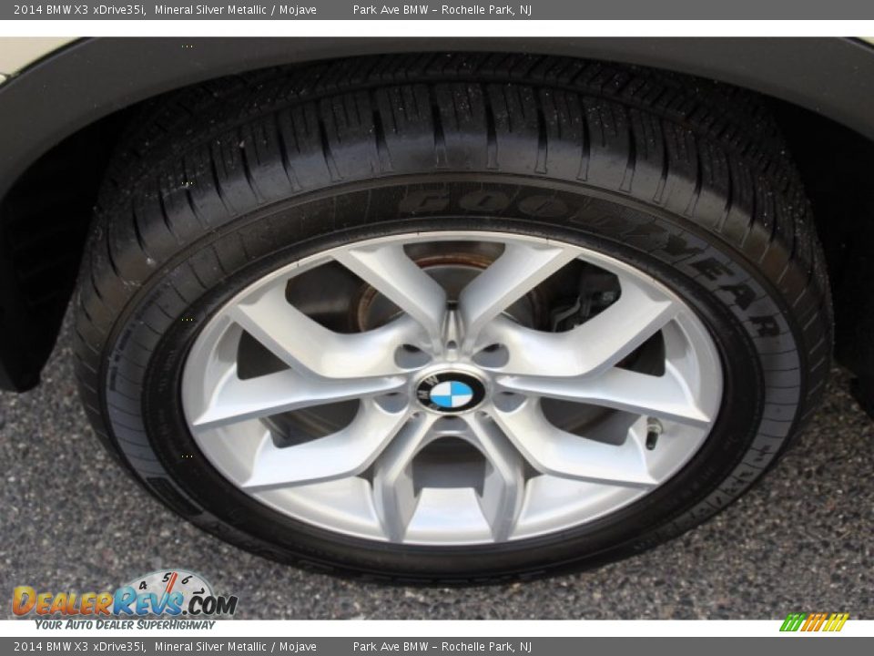 2014 BMW X3 xDrive35i Mineral Silver Metallic / Mojave Photo #32