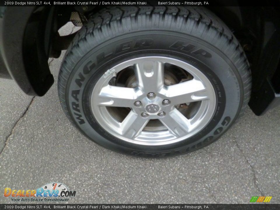 2009 Dodge Nitro SLT 4x4 Brilliant Black Crystal Pearl / Dark Khaki/Medium Khaki Photo #9