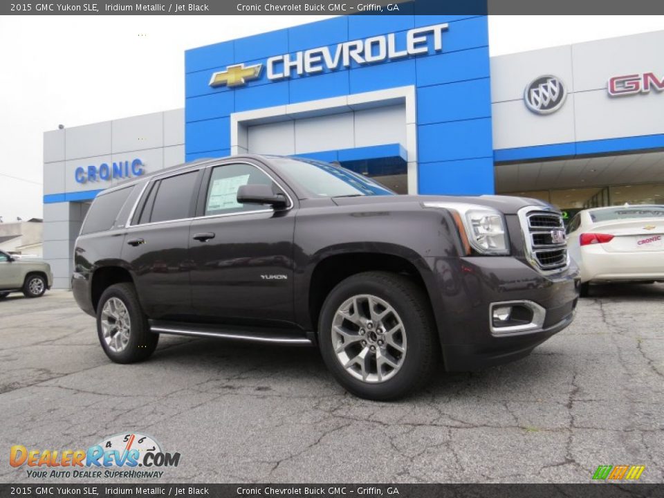 2015 GMC Yukon SLE Iridium Metallic / Jet Black Photo #1