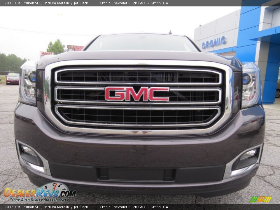 2015 GMC Yukon SLE Iridium Metallic / Jet Black Photo #2