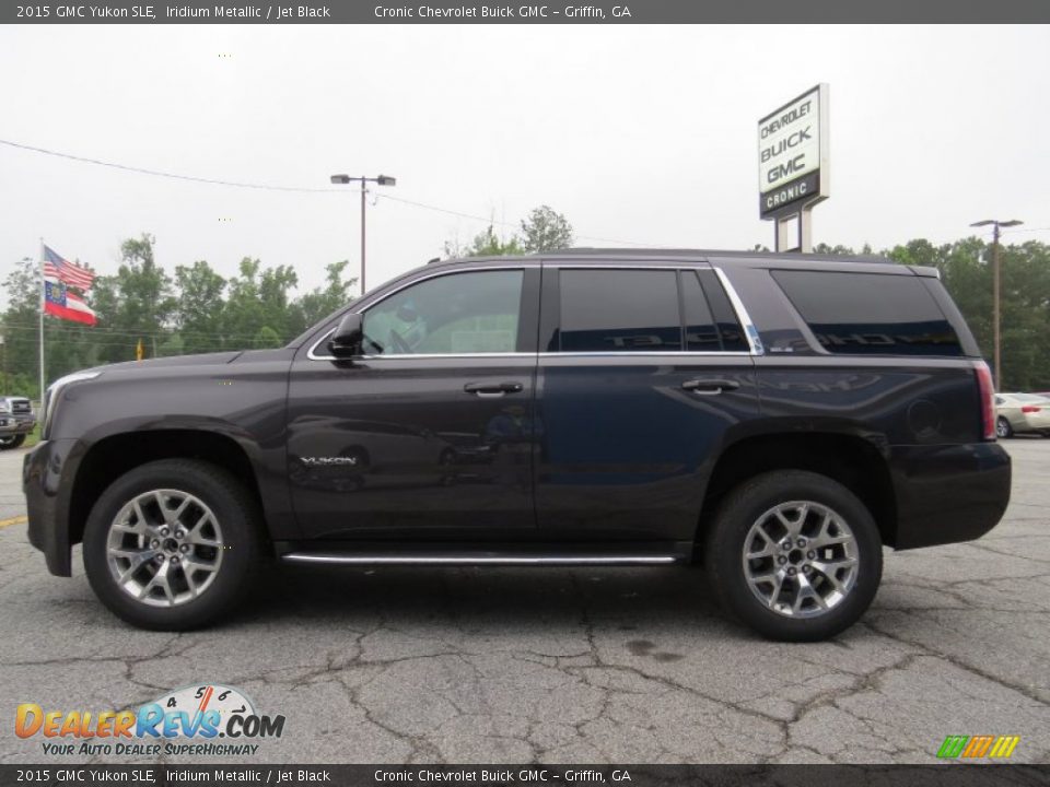 2015 GMC Yukon SLE Iridium Metallic / Jet Black Photo #4