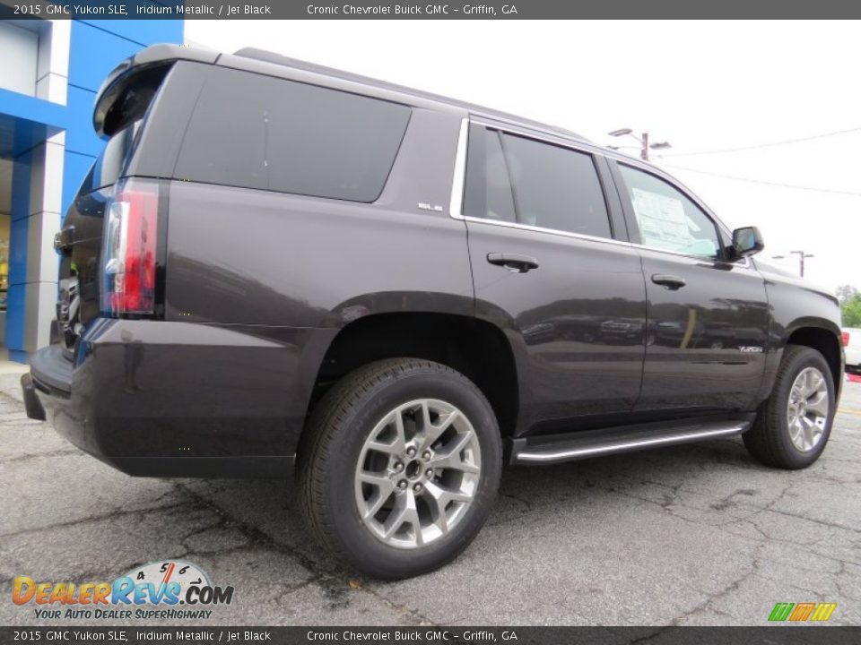 2015 GMC Yukon SLE Iridium Metallic / Jet Black Photo #7