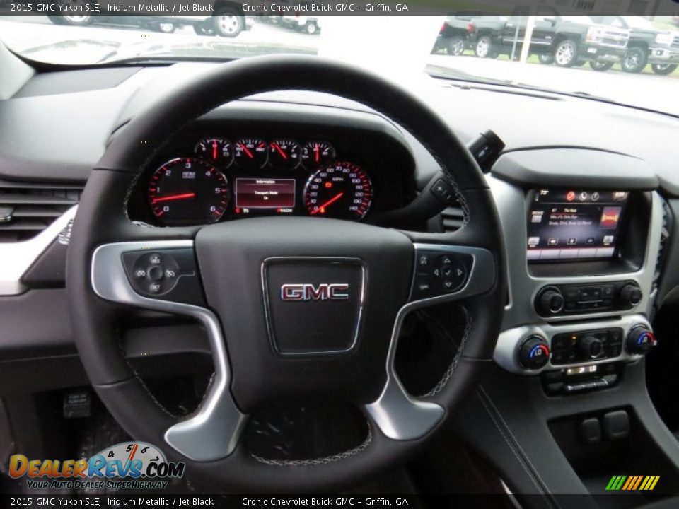 2015 GMC Yukon SLE Iridium Metallic / Jet Black Photo #11
