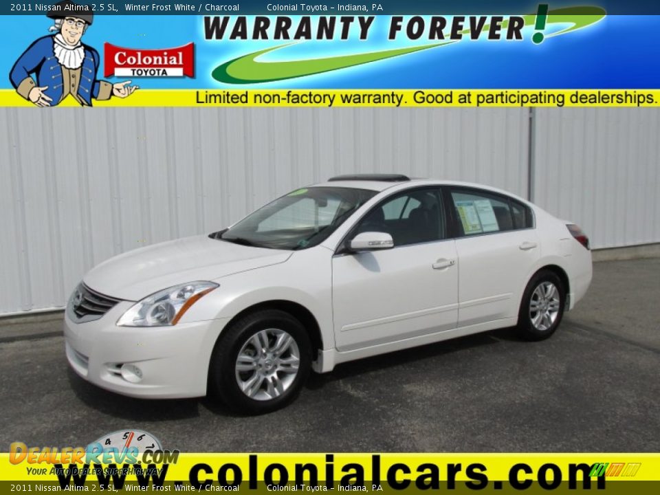 2011 Nissan Altima 2.5 SL Winter Frost White / Charcoal Photo #1