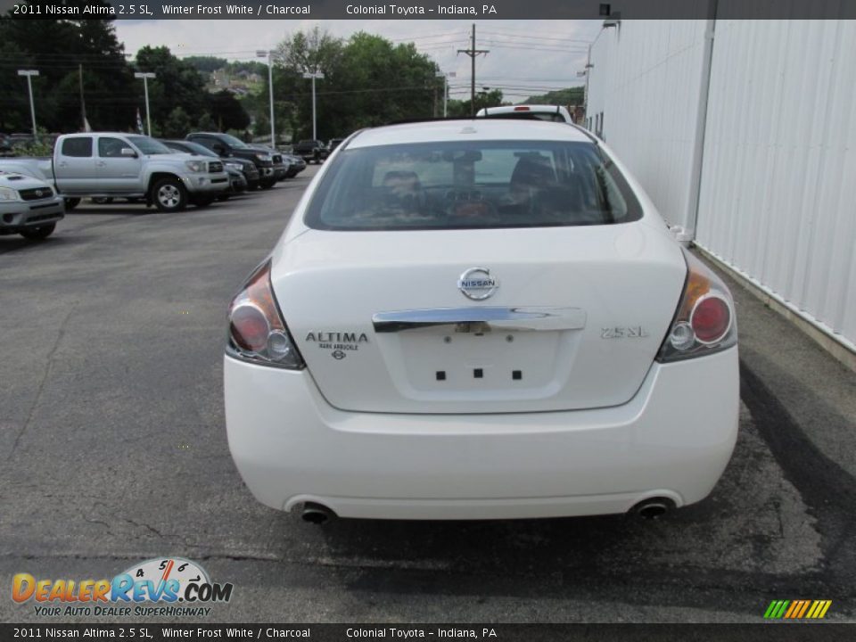2011 Nissan Altima 2.5 SL Winter Frost White / Charcoal Photo #5