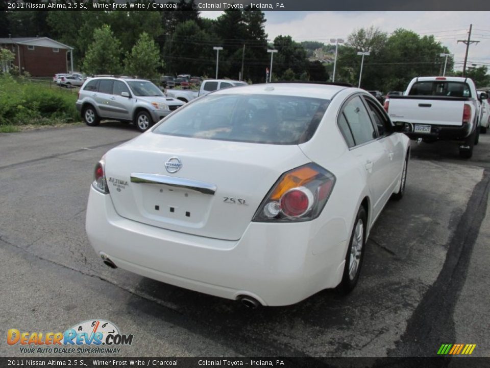 2011 Nissan Altima 2.5 SL Winter Frost White / Charcoal Photo #6
