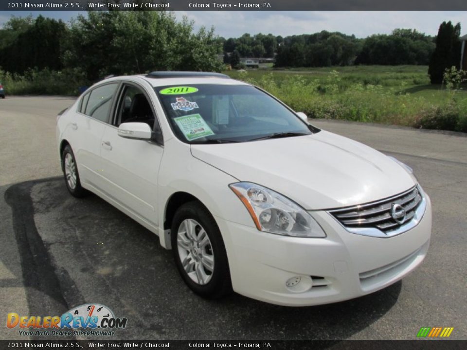 2011 Nissan Altima 2.5 SL Winter Frost White / Charcoal Photo #7