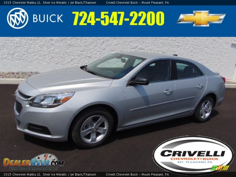 2015 Chevrolet Malibu LS Silver Ice Metallic / Jet Black/Titanium Photo #1