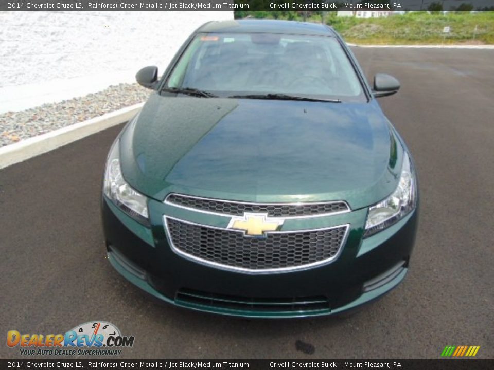 2014 Chevrolet Cruze LS Rainforest Green Metallic / Jet Black/Medium Titanium Photo #4