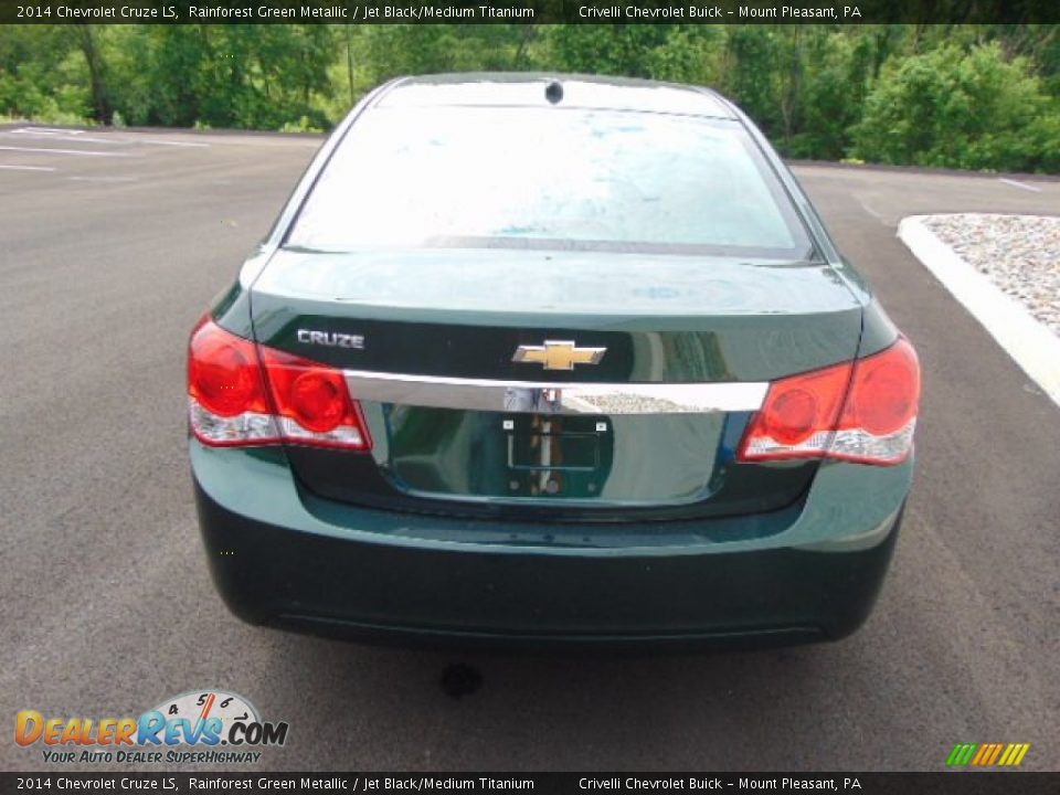 2014 Chevrolet Cruze LS Rainforest Green Metallic / Jet Black/Medium Titanium Photo #6