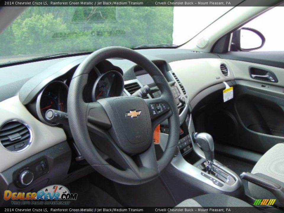 2014 Chevrolet Cruze LS Rainforest Green Metallic / Jet Black/Medium Titanium Photo #7