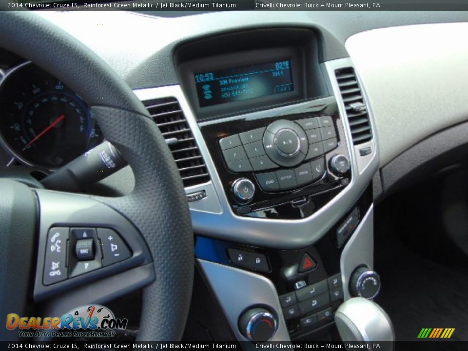 2014 Chevrolet Cruze LS Rainforest Green Metallic / Jet Black/Medium Titanium Photo #10