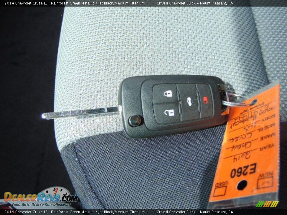 2014 Chevrolet Cruze LS Rainforest Green Metallic / Jet Black/Medium Titanium Photo #14