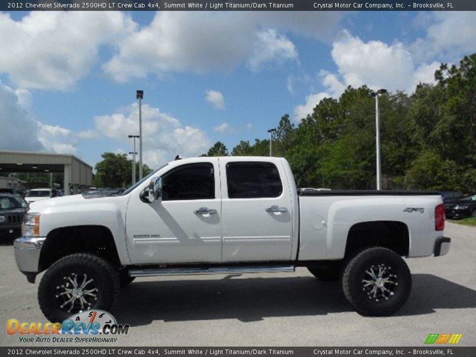 2012 Chevrolet Silverado 2500HD LT Crew Cab 4x4 Summit White / Light Titanium/Dark Titanium Photo #2
