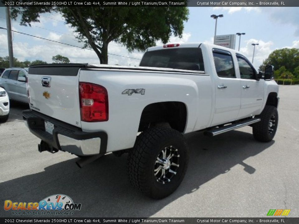 2012 Chevrolet Silverado 2500HD LT Crew Cab 4x4 Summit White / Light Titanium/Dark Titanium Photo #8