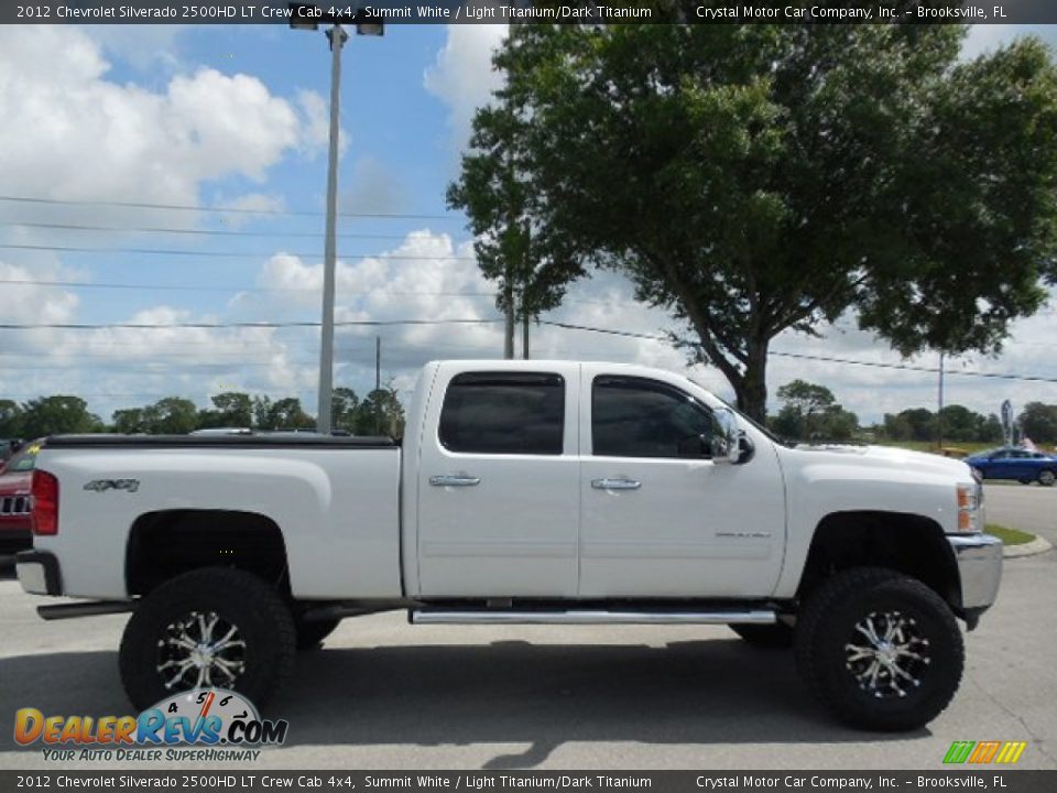 2012 Chevrolet Silverado 2500HD LT Crew Cab 4x4 Summit White / Light Titanium/Dark Titanium Photo #9