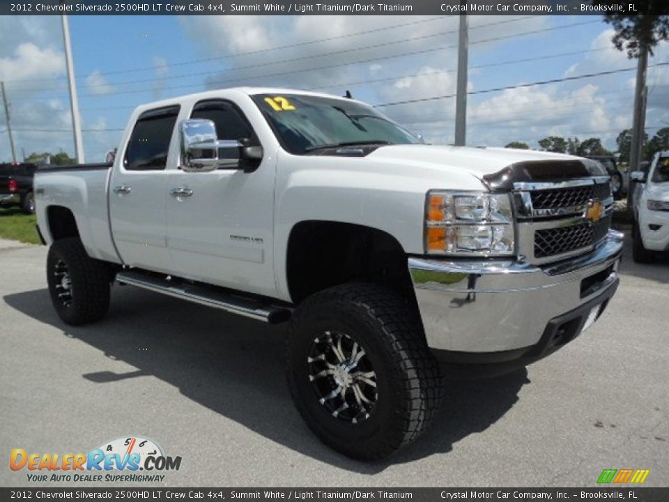 2012 Chevrolet Silverado 2500HD LT Crew Cab 4x4 Summit White / Light Titanium/Dark Titanium Photo #10