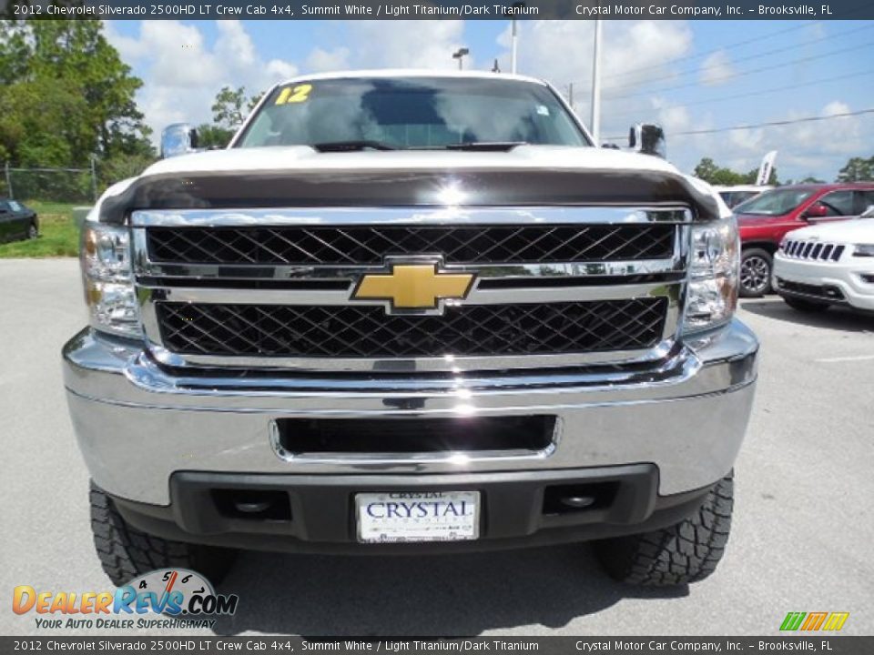 2012 Chevrolet Silverado 2500HD LT Crew Cab 4x4 Summit White / Light Titanium/Dark Titanium Photo #13