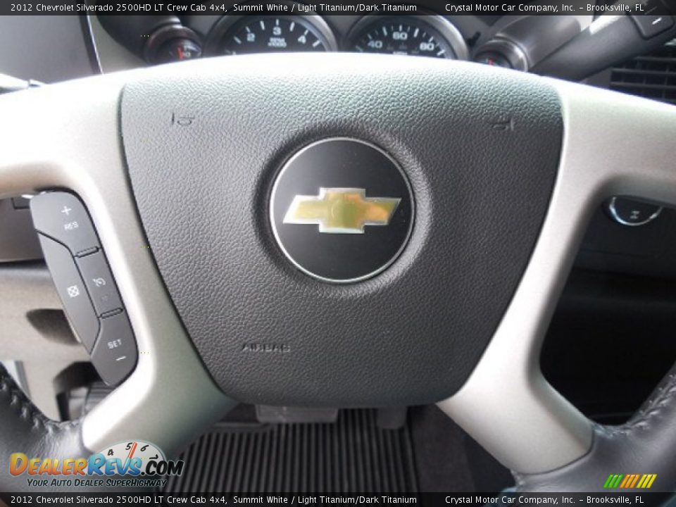 2012 Chevrolet Silverado 2500HD LT Crew Cab 4x4 Summit White / Light Titanium/Dark Titanium Photo #22
