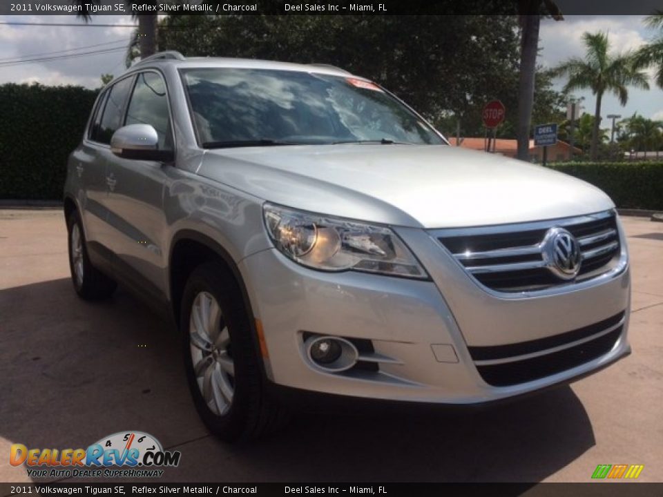 2011 Volkswagen Tiguan SE Reflex Silver Metallic / Charcoal Photo #7
