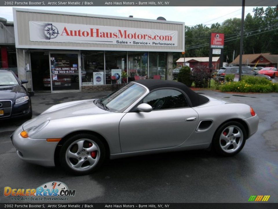 2002 Porsche Boxster S Arctic Silver Metallic / Black Photo #2