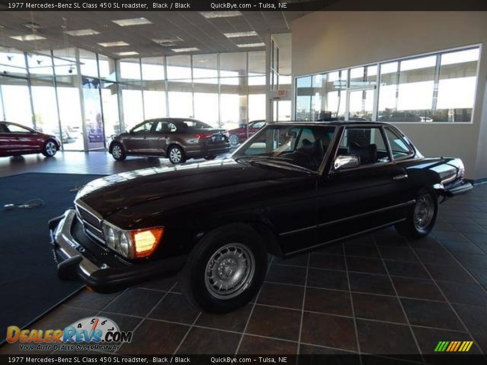1977 Mercedes-Benz SL Class 450 SL roadster Black / Black Photo #1