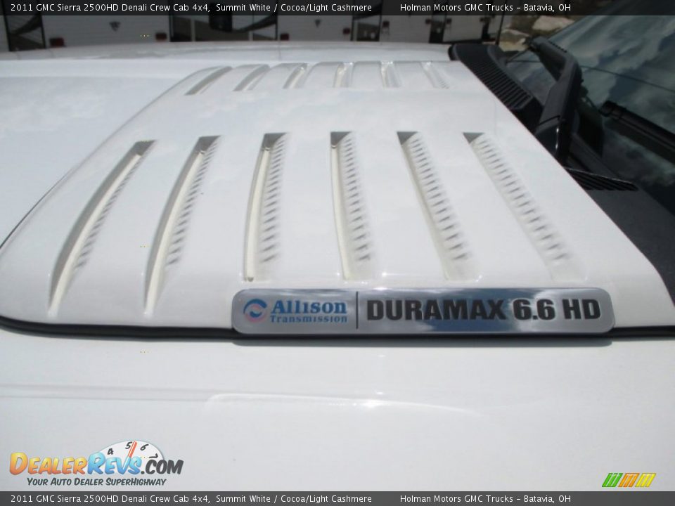 2011 GMC Sierra 2500HD Denali Crew Cab 4x4 Summit White / Cocoa/Light Cashmere Photo #4