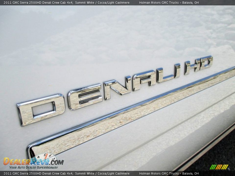 2011 GMC Sierra 2500HD Denali Crew Cab 4x4 Summit White / Cocoa/Light Cashmere Photo #5