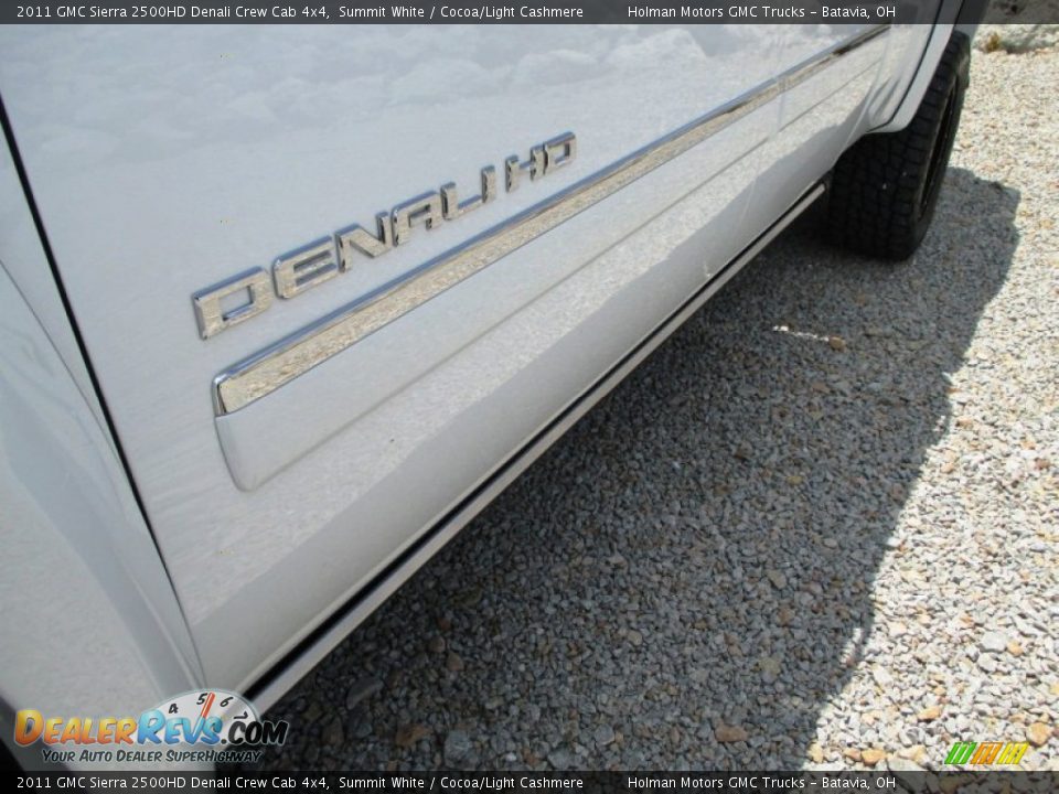 2011 GMC Sierra 2500HD Denali Crew Cab 4x4 Summit White / Cocoa/Light Cashmere Photo #8