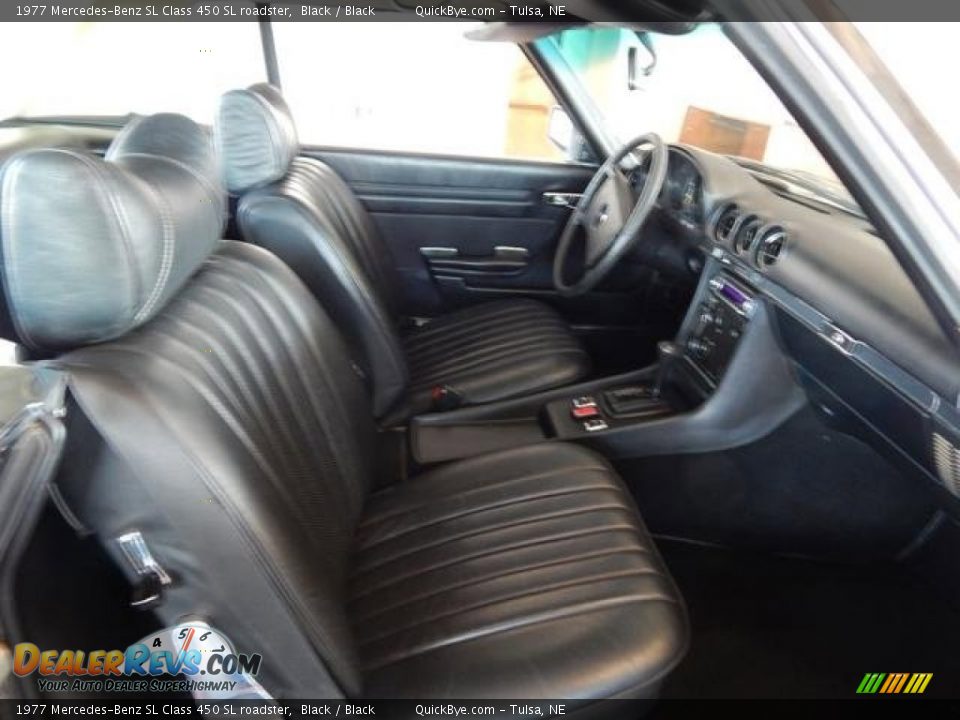 1977 Mercedes-Benz SL Class 450 SL roadster Black / Black Photo #10