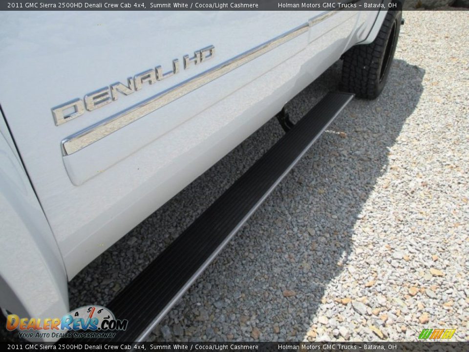 2011 GMC Sierra 2500HD Denali Crew Cab 4x4 Summit White / Cocoa/Light Cashmere Photo #9