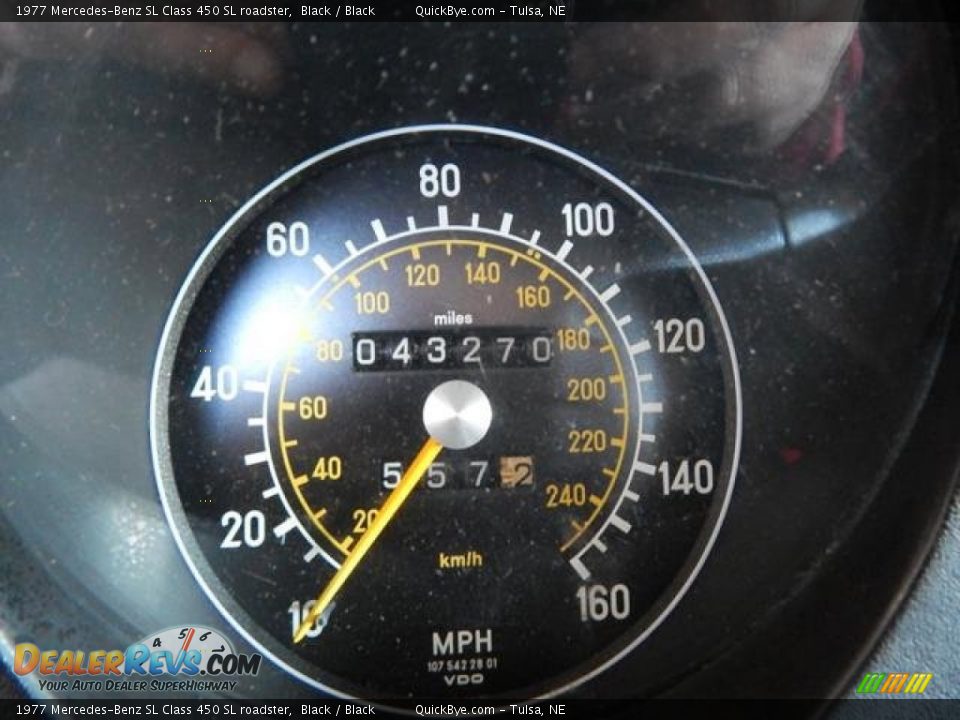 1977 Mercedes-Benz SL Class 450 SL roadster Black / Black Photo #15