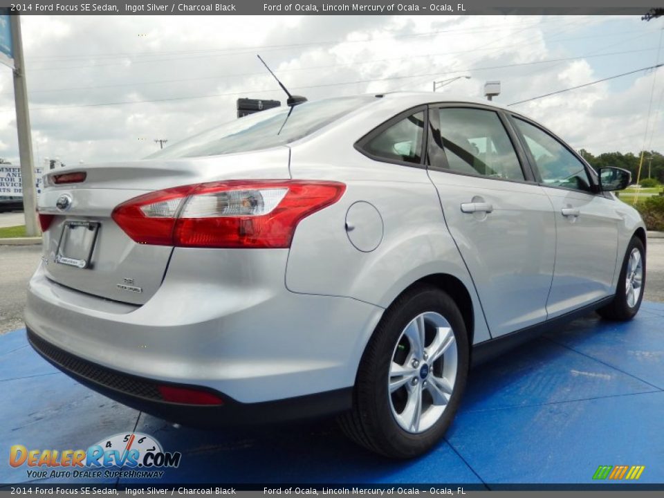 2014 Ford Focus SE Sedan Ingot Silver / Charcoal Black Photo #3