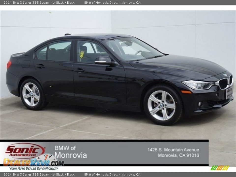 2014 BMW 3 Series 328i Sedan Jet Black / Black Photo #1