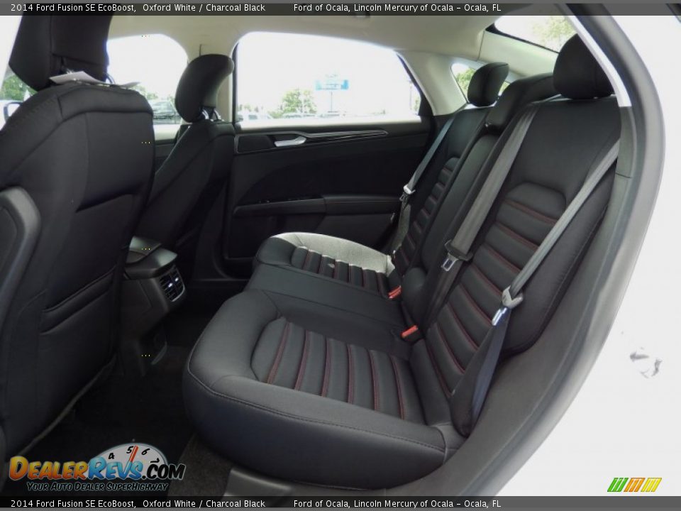 2014 Ford Fusion SE EcoBoost Oxford White / Charcoal Black Photo #7