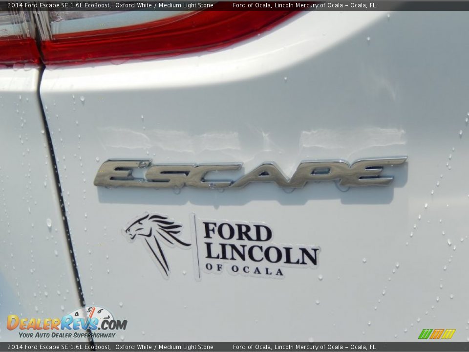 2014 Ford Escape SE 1.6L EcoBoost Oxford White / Medium Light Stone Photo #4