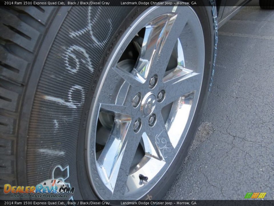 2014 Ram 1500 Express Quad Cab Black / Black/Diesel Gray Photo #5