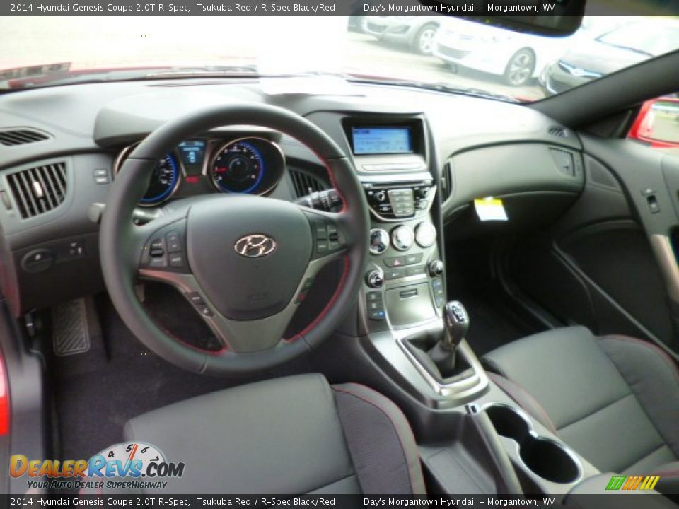R-Spec Black/Red Interior - 2014 Hyundai Genesis Coupe 2.0T R-Spec Photo #14