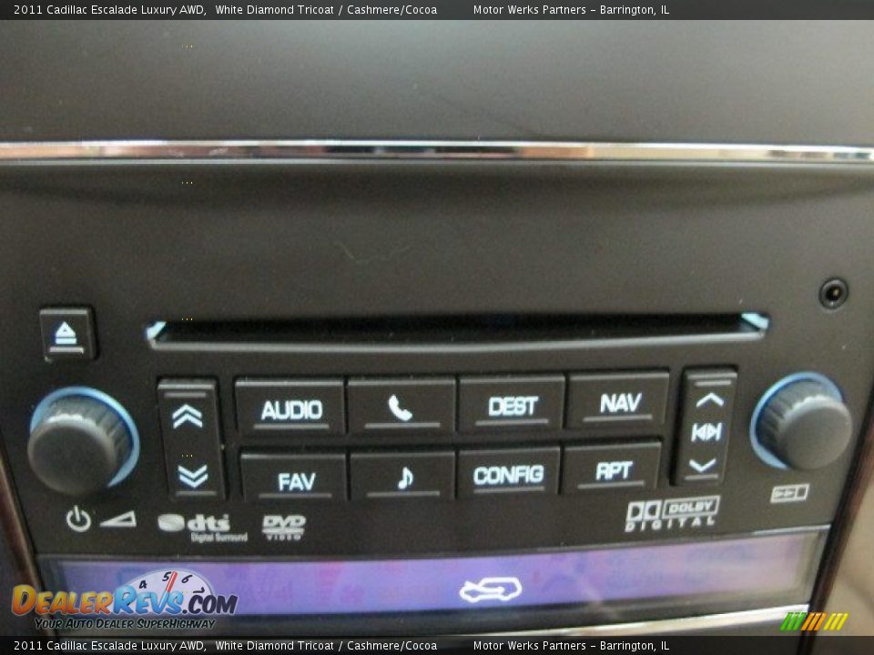 2011 Cadillac Escalade Luxury AWD White Diamond Tricoat / Cashmere/Cocoa Photo #34