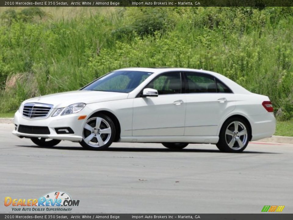 2010 Mercedes-Benz E 350 Sedan Arctic White / Almond Beige Photo #2