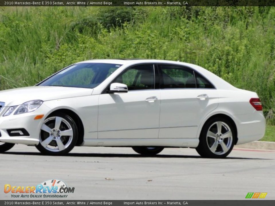 2010 Mercedes-Benz E 350 Sedan Arctic White / Almond Beige Photo #3