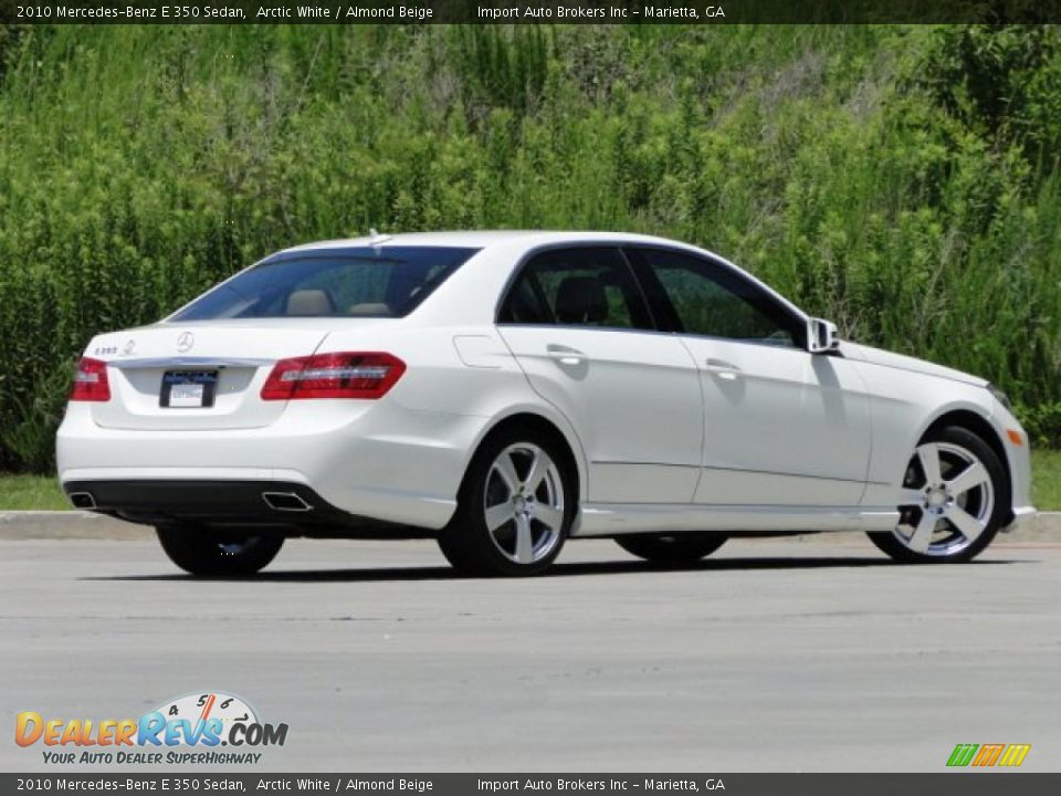 2010 Mercedes-Benz E 350 Sedan Arctic White / Almond Beige Photo #4