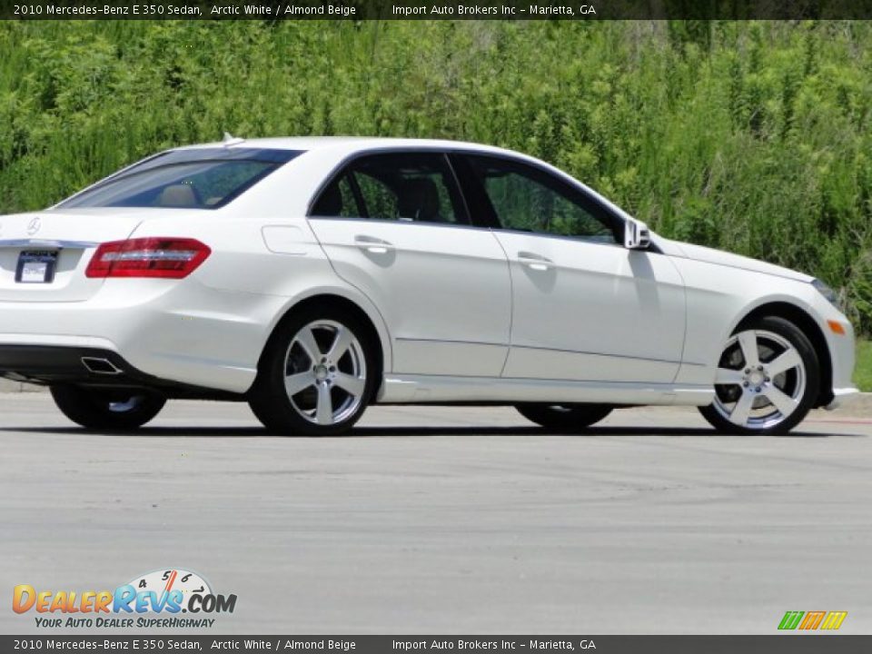 2010 Mercedes-Benz E 350 Sedan Arctic White / Almond Beige Photo #5