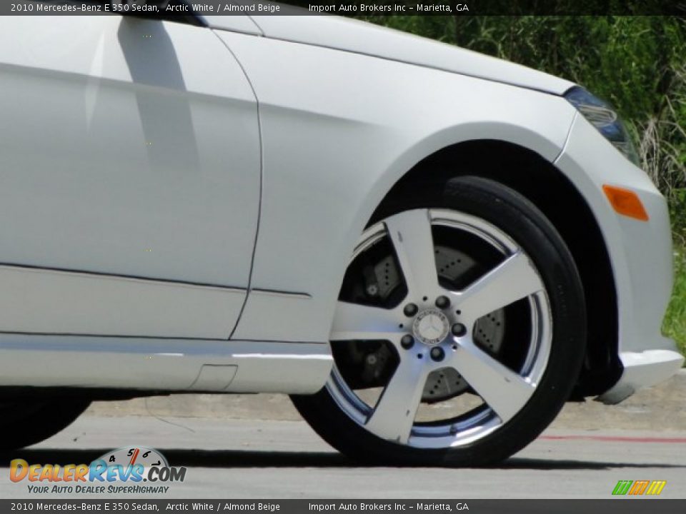 2010 Mercedes-Benz E 350 Sedan Arctic White / Almond Beige Photo #6
