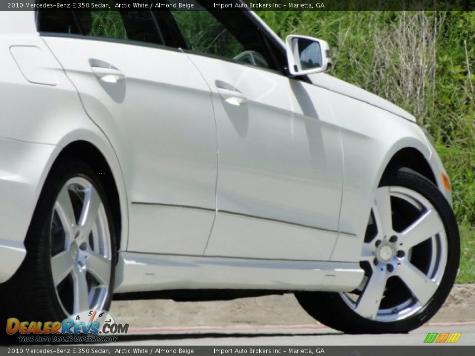 2010 Mercedes-Benz E 350 Sedan Arctic White / Almond Beige Photo #7