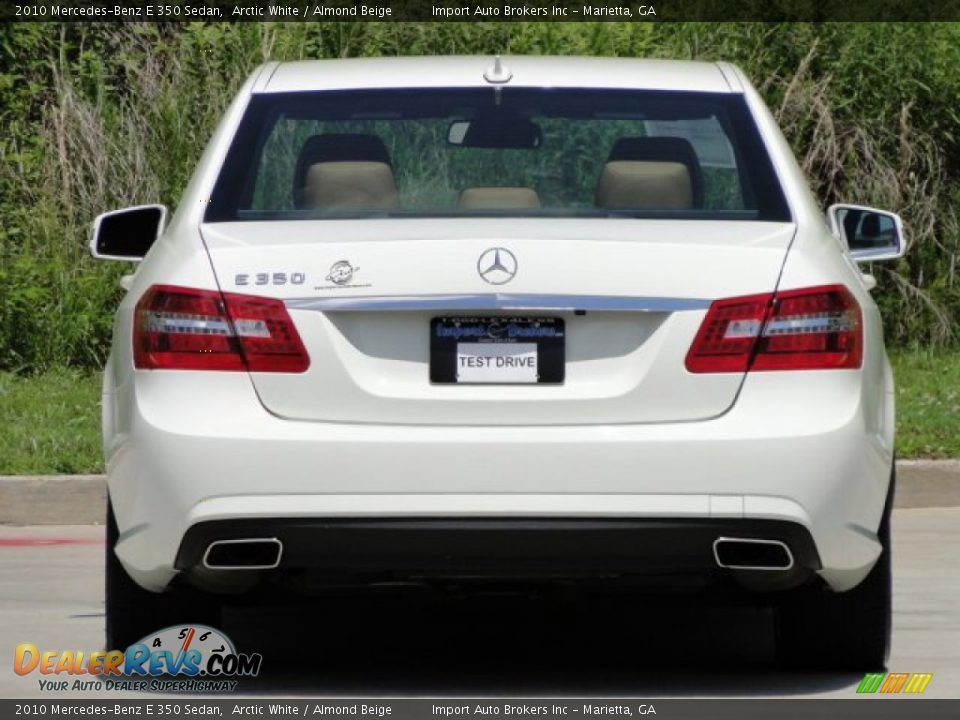 2010 Mercedes-Benz E 350 Sedan Arctic White / Almond Beige Photo #8
