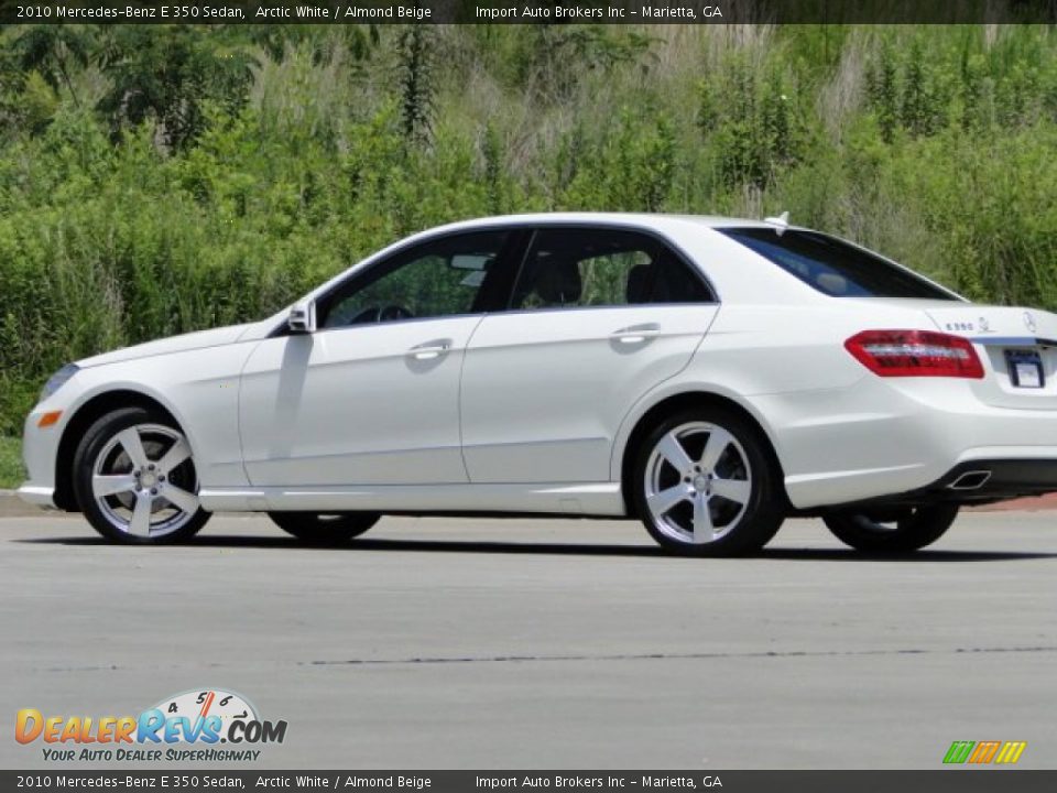 2010 Mercedes-Benz E 350 Sedan Arctic White / Almond Beige Photo #9